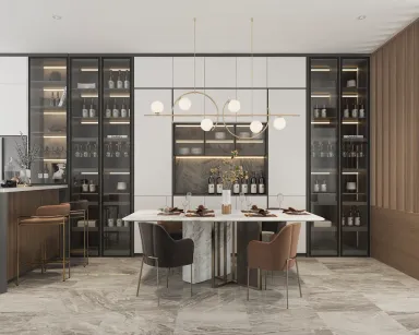 Phòng ăn - Nhà phố Bà Rịa Vũng Tàu - Phong cách Modern