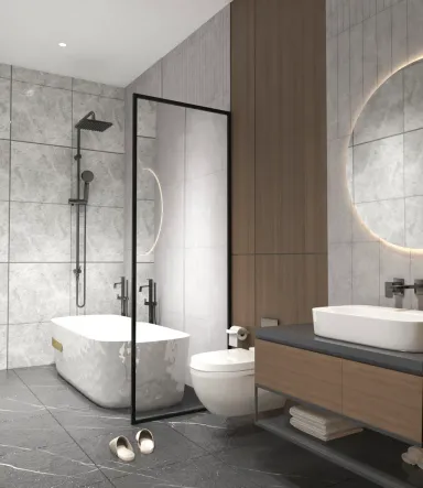 Phòng tắm - Nhà phố Bà Rịa Vũng Tàu - Phong cách Modern Phòng tắm - Nhà phố Bà Rịa Vũng Tàu - Phong cách Modern