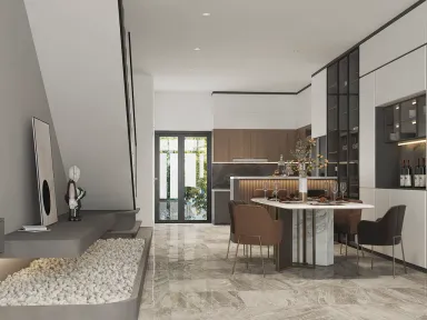 Phòng ăn - Nhà phố Bà Rịa Vũng Tàu - Phong cách Modern