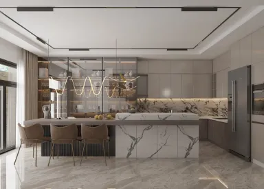 Phòng bếp Phòng ăn - Nhà phố tại Bà Rịa Vũng Tàu - Phong cách Modern