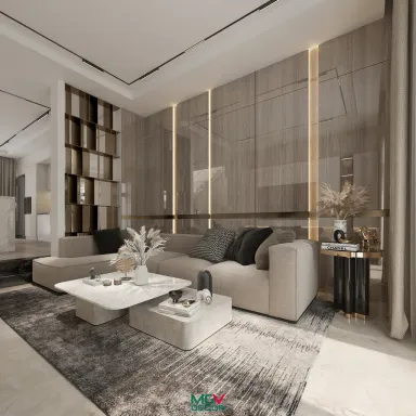 Phòng khách - Nhà phố tại Bà Rịa - Vũng Tàu - Phong cách Modern