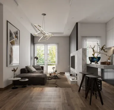 Phòng khách Phòng ăn - Căn hộ Sarimi Sala - Phong cách Modern