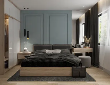 Phòng ngủ - Căn hộ Celadon City (Nhà mẫu) - Phong cách Neo Classic Phòng ngủ - Căn hộ Celadon City (Nhà mẫu) - Phong cách Neo Classic