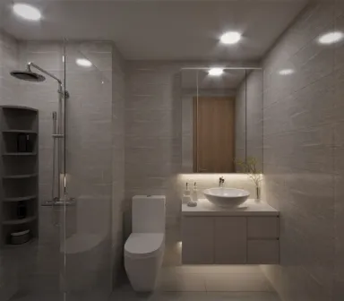 Phòng tắm - Căn hộ The Rainbow (Vinhomes Grand Park) - Phong cách Modern