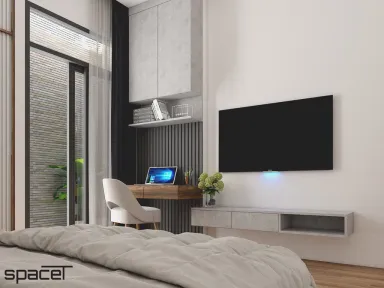 Phòng ngủ - Nhà phố Quận 12 - Phong cách Modern + Minimalist
