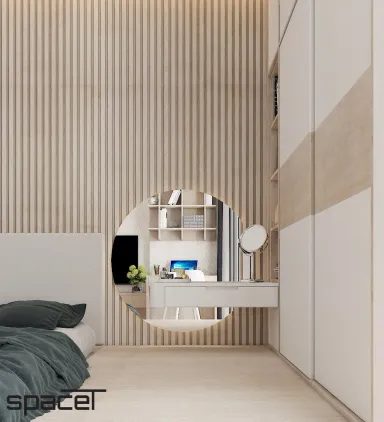 Phòng ngủ - Nhà phố Quận 12 - Phong cách Modern Minimalist Phòng ngủ - Nhà phố Quận 12 - Phong cách Modern Minimalist