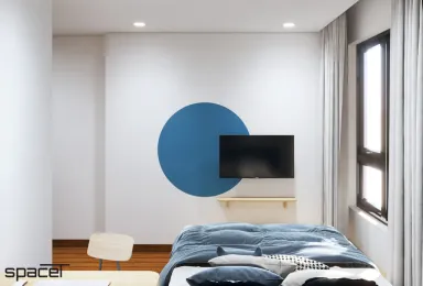 Phòng ngủ - Căn hộ PiCity Quận 12 - Phong cách Color Block