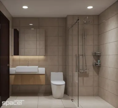 Phòng tắm - Căn hộ PiCity Quận 12 - Phong cách Color Block Phòng tắm - Căn hộ PiCity Quận 12 - Phong cách Color Block