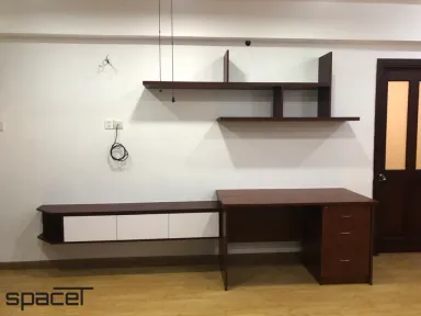 Phòng khách Phòng làm việc - Căn hộ chung cư Phúc Yên - Phong cách Modern