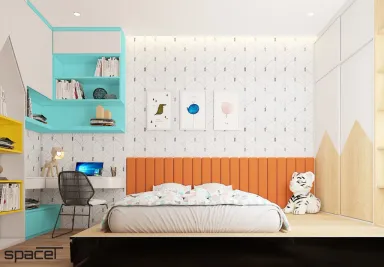 Phòng cho bé - Nhà phố Quận 12 119m2 - Phong cách Modern