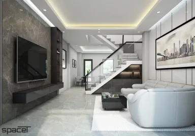 Phòng khách - Nhà phố Phước Điền Citizen - Phong cách Modern