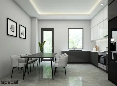 Phòng bếp Phòng ăn - Nhà phố Phước Điền Citizen - Phong cách Modern