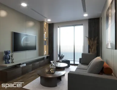 Phòng khách - Căn hộ Eco Green Saigon Quận 7 - Phong cách Modern
