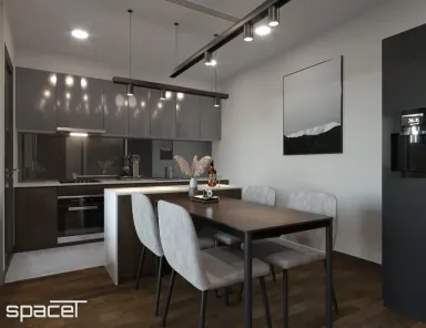 Phòng bếp Phòng ăn - Căn hộ Eco Green Saigon Quận 7 - Phong cách Modern