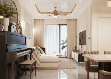 Căn hộ The Peak Midtown M8 - Phong cách Neo Classic
