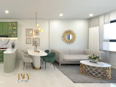 Phòng khách Phòng ăn - Căn hộ Citi Esto - Phong cách Modern