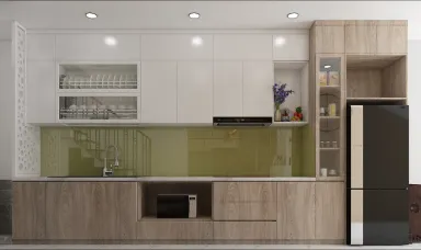 Phòng bếp - Nhà phố Hoàng Hoa Thám Q. Bình Thạnh - Phong cách Modern