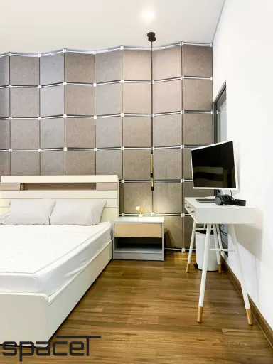 Phòng ngủ - Căn hộ Opal 2PN - Phong cách Modern + Industrial