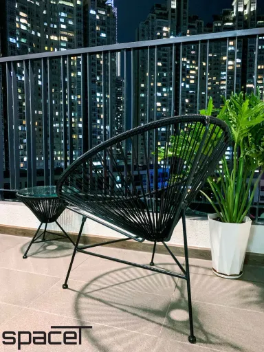 Lô gia - Căn hộ Opal 2PN - Phong cách Modern + Industrial
