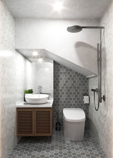  Phòng tắm - Nhà phố Âu Cơ Quận 11 - Phong cách Scandinavian + Modern 