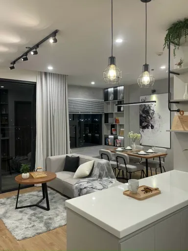 Phòng khách Phòng ăn - Căn hộ Vinhomes Grand Park Quận 9 - Phong cách Modern