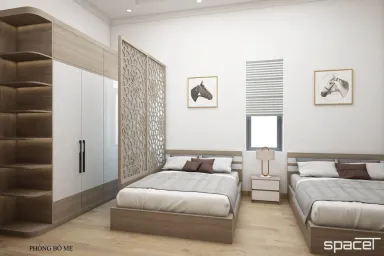 Phòng ngủ - Nhà phố Vĩnh Cửu Đồng Nai - Phong cách Modern