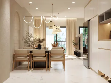 Phòng ăn - Căn hộ Charm Plaza Bình Dương - Phong cách Modern