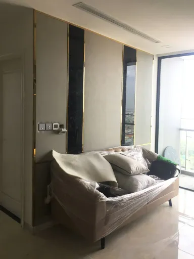 Phòng khách - Căn hộ Lux 6 (Vinhomes Ba Son) - Phong cách Modern