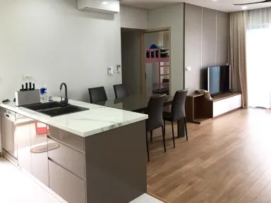 Phòng bếp Phòng ăn - Căn hộ Palm Heights Quận 2 - Phong cách Modern