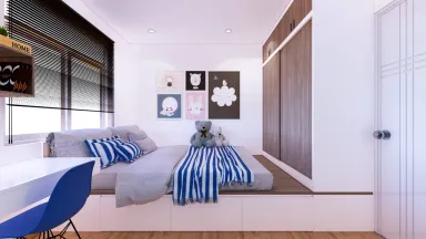 Phòng cho bé - Căn hộ Diamond Q.8 - Phong cách Modern