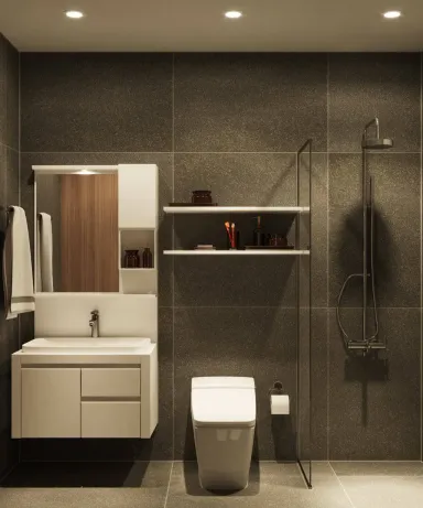 Phòng tắm - Căn hộ Diamond Quận 8 85m2 - Phong cách Modern