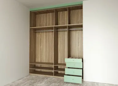 Phòng ngủ - Nhà phố Biên Hoà (Bếp và Tủ áo) - Phong cách Modern