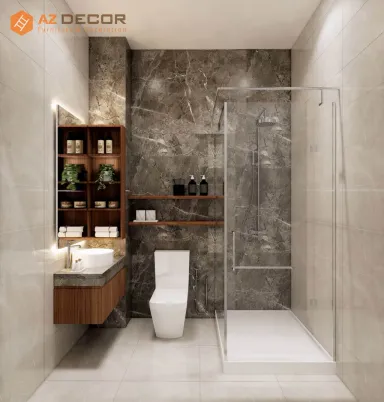 Phòng tắm - Cải tạo Nhà phố Biên Hòa Đồng Nai - Phong cách Modern