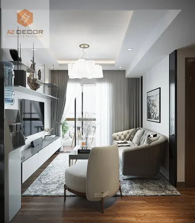 Phòng khách - Căn hộ Carillon Quận Tân Phú - Phong cách Modern