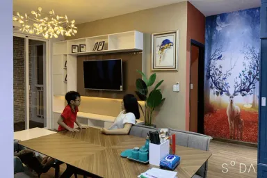 Phòng ăn - Căn hộ Tecco Thủ Đức - Phong cách Color Block