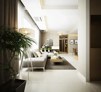 Phòng khách - Căn hộ Star Hill Quận 7 - Phong cách Modern
