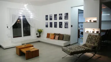 Phòng khách - Căn hộ Mỹ Viên Quận 7 - Phong cách Scandinavian