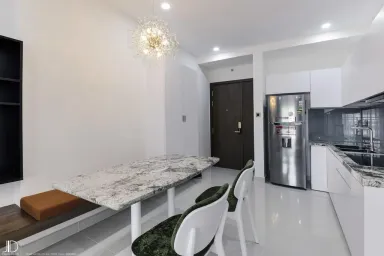 Phòng bếp Phòng ăn Lối vào - Căn hộ Saigon Royal Quận 4 - Phong cách Modern
