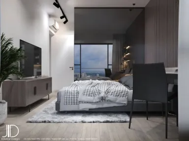 Phòng ngủ - Căn hộ Feliz En Vista Quận 2 (Mr Cường) - Phong cách Modern