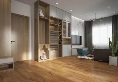 Phòng khách - Căn hộ B2 Trường Sa Quận Bình Thạnh - Phong cách Modern