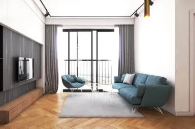 Phòng khách - Căn hộ FELIZ EN VISTA Quận 2 - Phong cách Modern + Minimalist