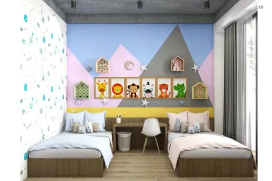 Phòng cho bé - Cải tạo Nhà phố Gò Vấp - Phong cách Industrial + Minimalist