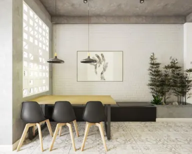Phòng ăn - Cải tạo Nhà phố Gò Vấp - Phong cách Industrial + Minimalist