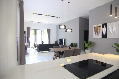 Phòng khách Phòng ăn - Villa Nhơn Trạch Đồng Nai - Phong cách Minimalist