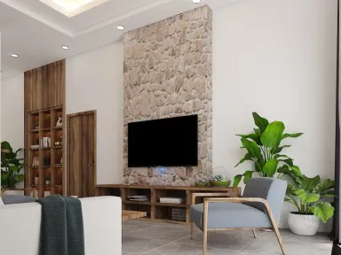 Phòng khách - Nhà vườn Bảo Lộc - Phong cách Modern