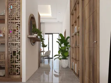 Hành lang - Nhà vườn Bảo Lộc - Phong cách Modern