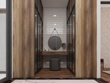 Phòng thay đồ - Nhà phố Quận 4 - Phong cách Modern