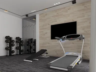 Phòng gym - Nhà phố Quận 4 - Phong cách Modern