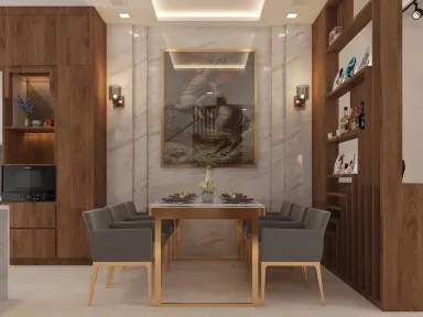 Phòng ăn - Nhà phố Nine South - Phong cách Modern