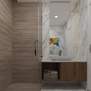 Phòng tắm - Nhà phố quận Thủ Đức - Phong cách Modern